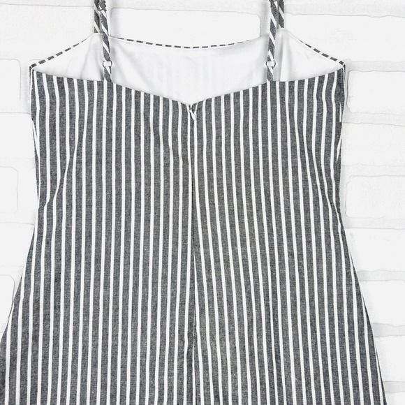 Princess Polly Missing Soul Mini Dress Striped Spaghetti Strap Grey Size 6 NWT - Picture 10 of 15
